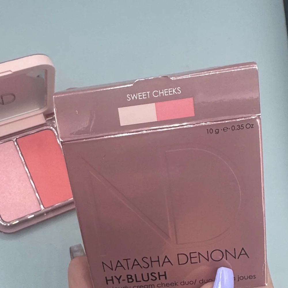 Natasha Denona Hy‑Blush Cloudy Cream Cheek Duo – Sweet Cheeks (New in Box)